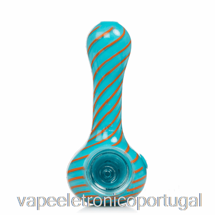 Colher De Silicone Espiral Vape Eletrônico Eyce Oraflex Azul / Laranja